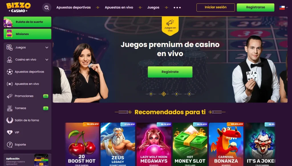 Portada de Bizzo Casino