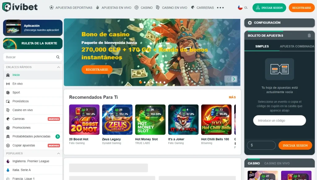 Portada de Ivibet, que abre con apuestas deportivas