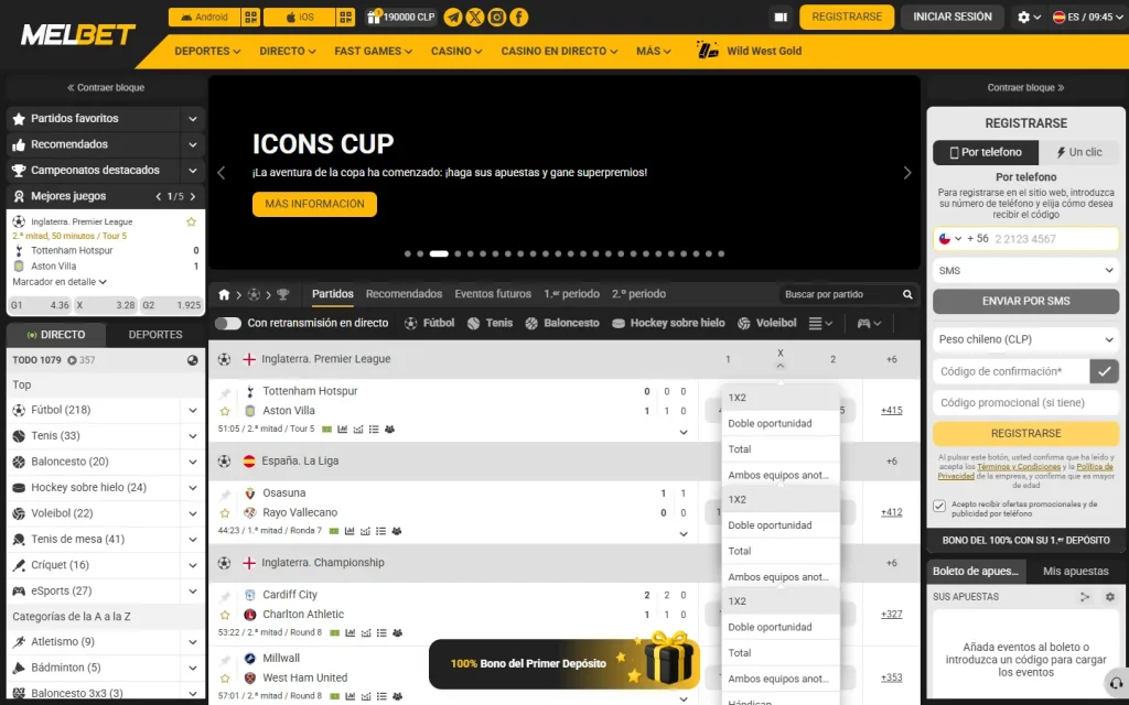 Portada de Melbet, que abre con apuestas deportivas