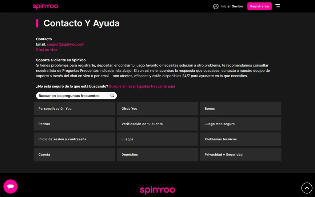 Centro de ayuda de SpinYoo