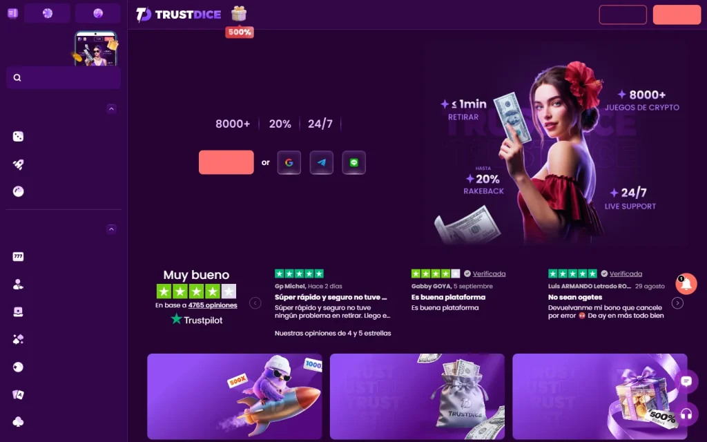 Portada de TrustDice